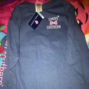 Youth small simply southern long sleeve shirt NEW